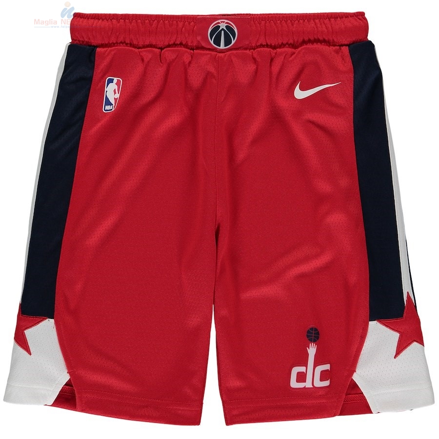 Acquista Pantaloni Basket Bambino Washington Wizards Nike Rosso Icon 2018