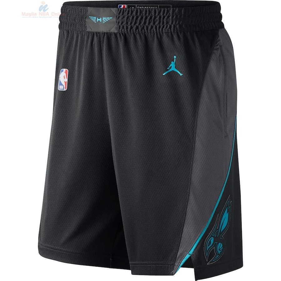 Acquista Pantaloni Basket Charlotte Hornets Nike Nero Città 2018-19