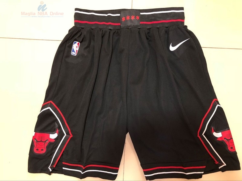 Acquista Pantaloni Basket Chicago Bulls Nike Nero 2018