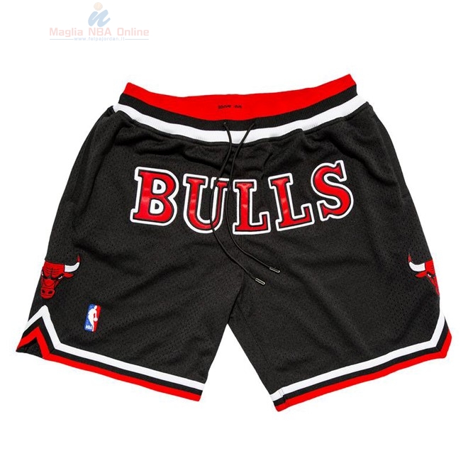 Acquista Pantaloni Basket Chicago Bulls Nike Retro Nero 2018