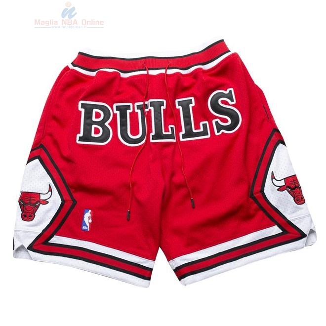 Acquista Pantaloni Basket Chicago Bulls Nike Retro Rosso 2018