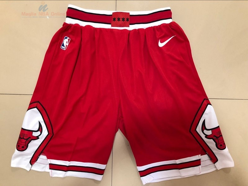 Acquista Pantaloni Basket Chicago Bulls Nike Rosso 2018