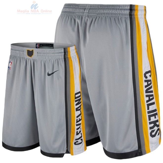 Acquista Pantaloni Basket Cleveland Cavaliers Nike Grigio 2018