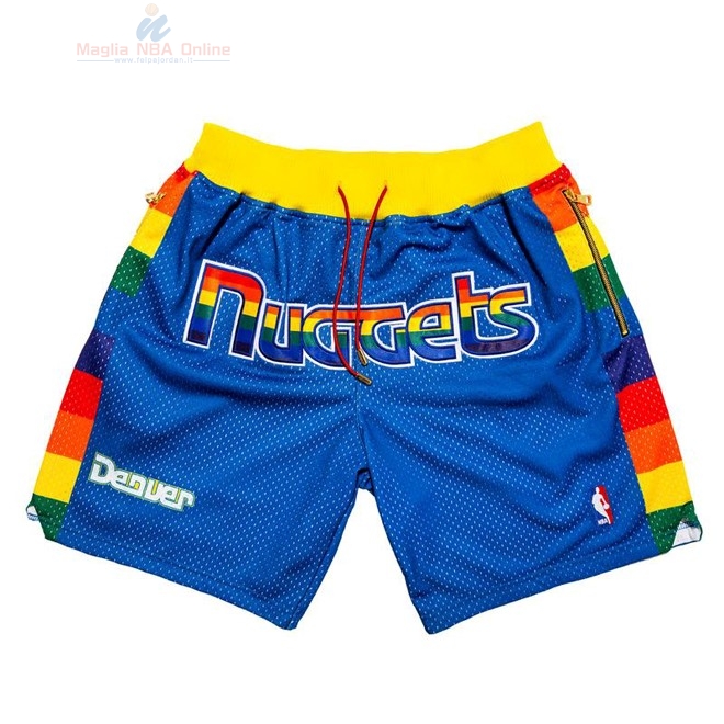 Acquista Pantaloni Basket Denver Nuggets Nike Blu 2018