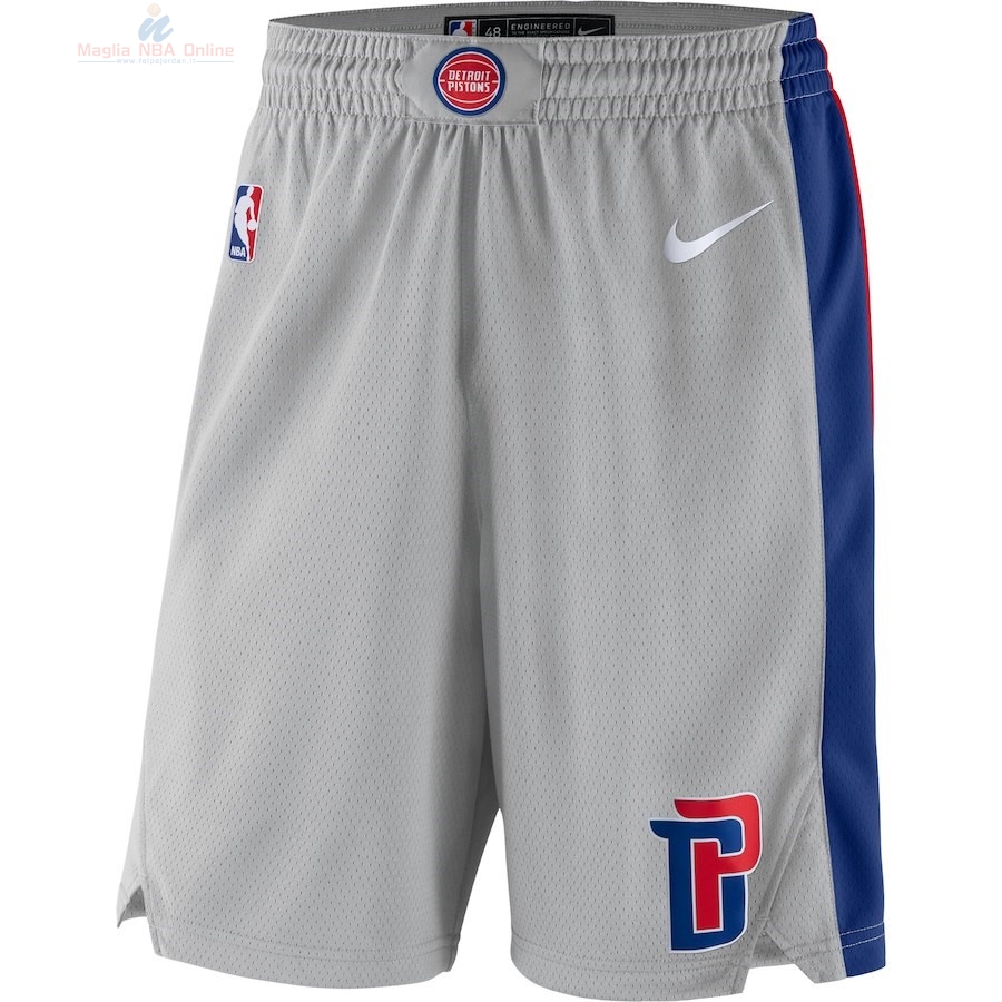 Acquista Pantaloni Basket Detroit Pistons Nike Grigio 2018