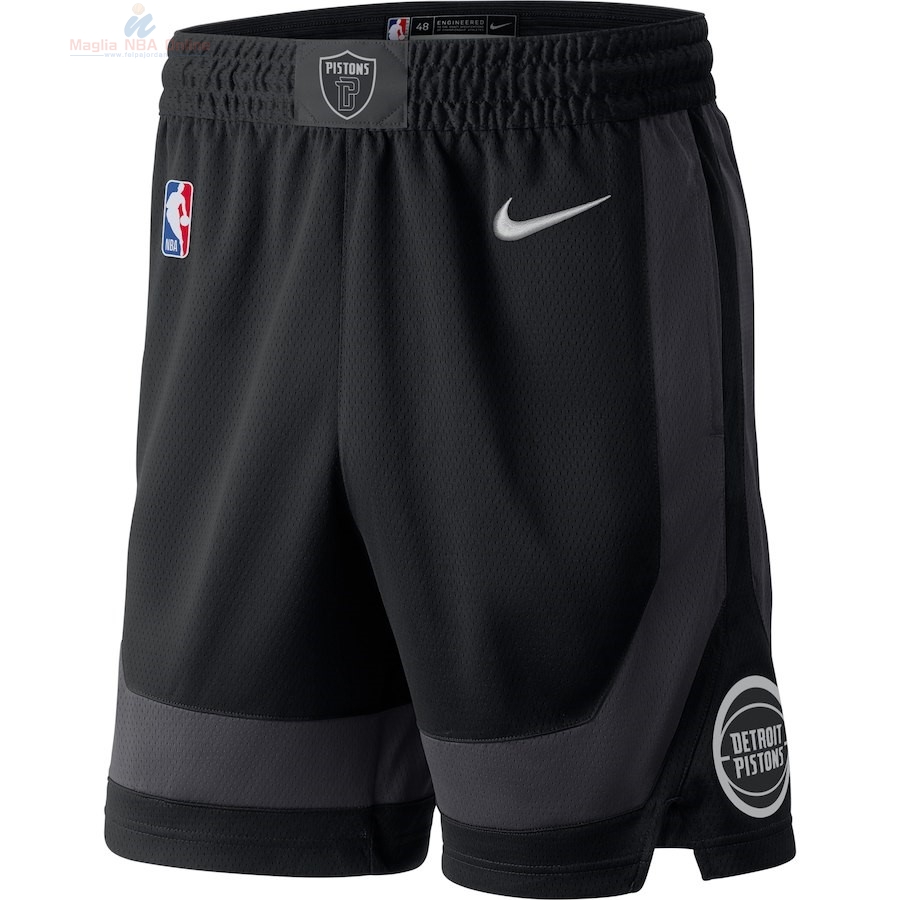Acquista Pantaloni Basket Detroit Pistons Nike Nero Città 2018-19
