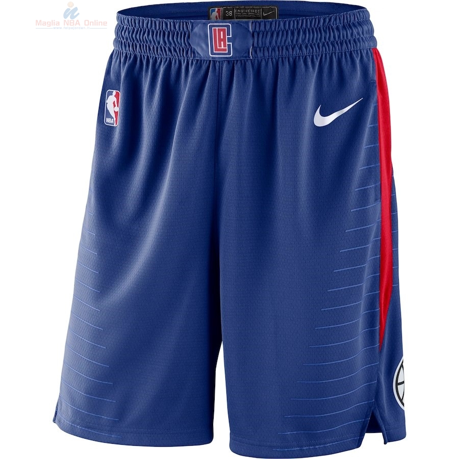 Acquista Pantaloni Basket Los Angeles Clippers Nike Reale Blu 2018