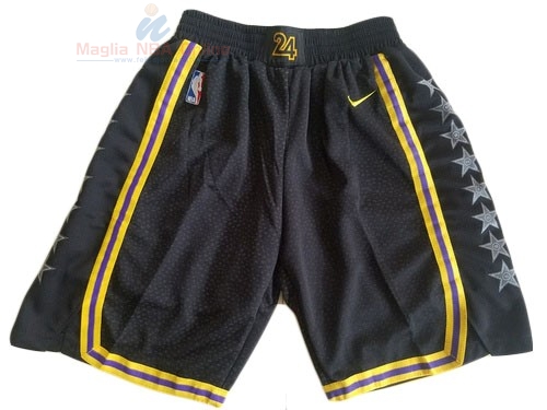 Acquista Pantaloni Basket Los Angeles Lakers Nike Nero 2018