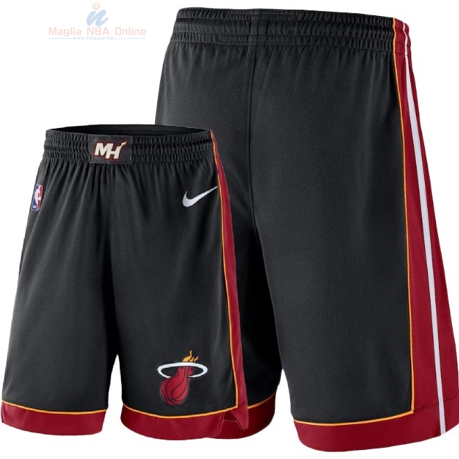 Acquista Pantaloni Basket Miami Heat Nike Nero 2018