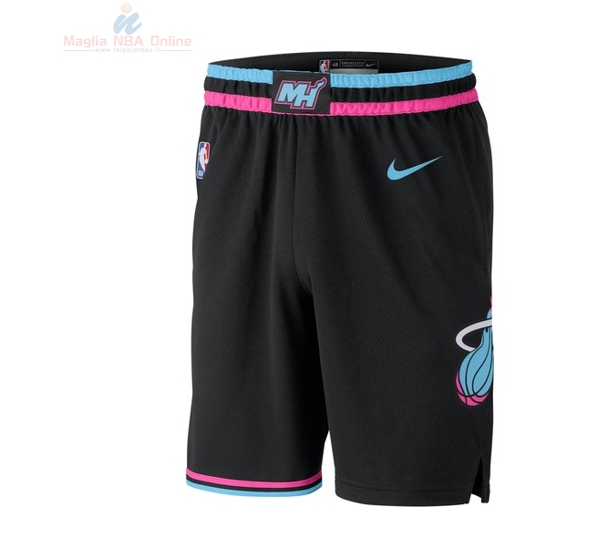 Acquista Pantaloni Basket Miami Heat Nike Nero Città 2018-19