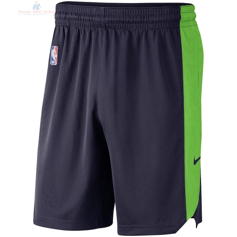 Acquista Pantaloni Basket Minnesota Timberwolves Nike Marino Verde 2018