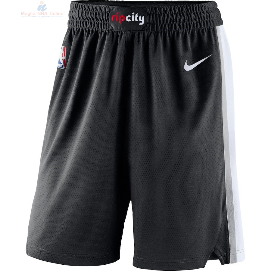 Acquista Pantaloni Basket Portland Trail Blazers Nike Nero Icon 2018