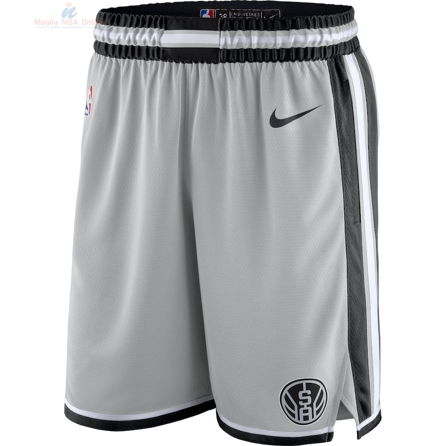 Acquista Pantaloni Basket San Antonio Spurs Nike Grigio Statement 2018