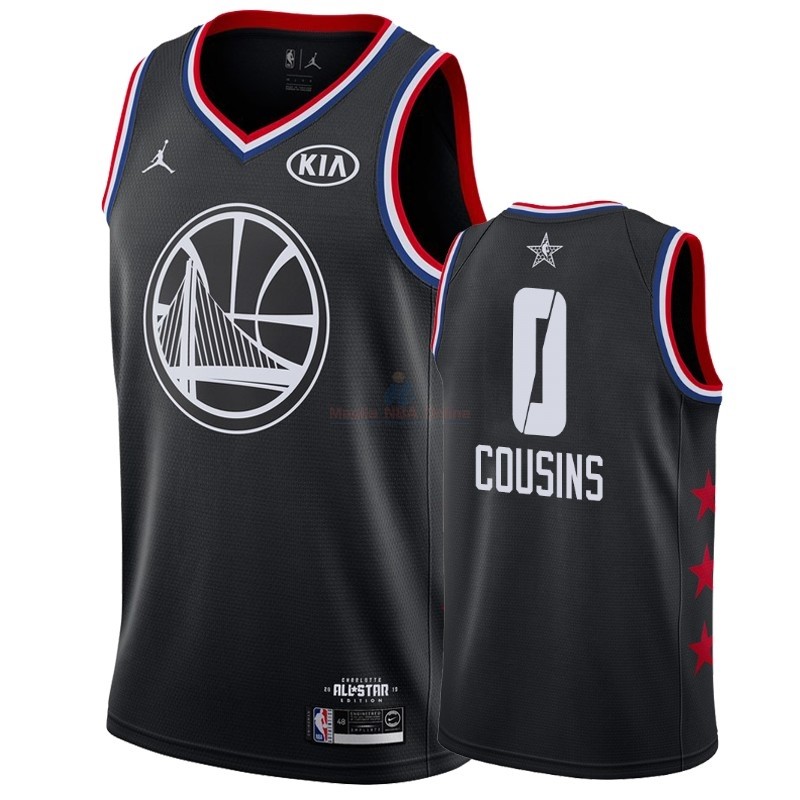 Acquista Maglia NBA 2019 All Star #0 DeMarcus Cousins Nero