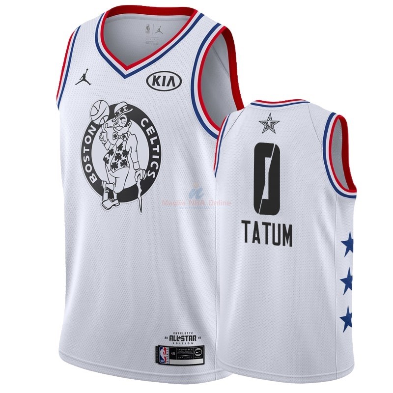 Acquista Maglia NBA 2019 All Star #0 Jayson Tatum Bianco