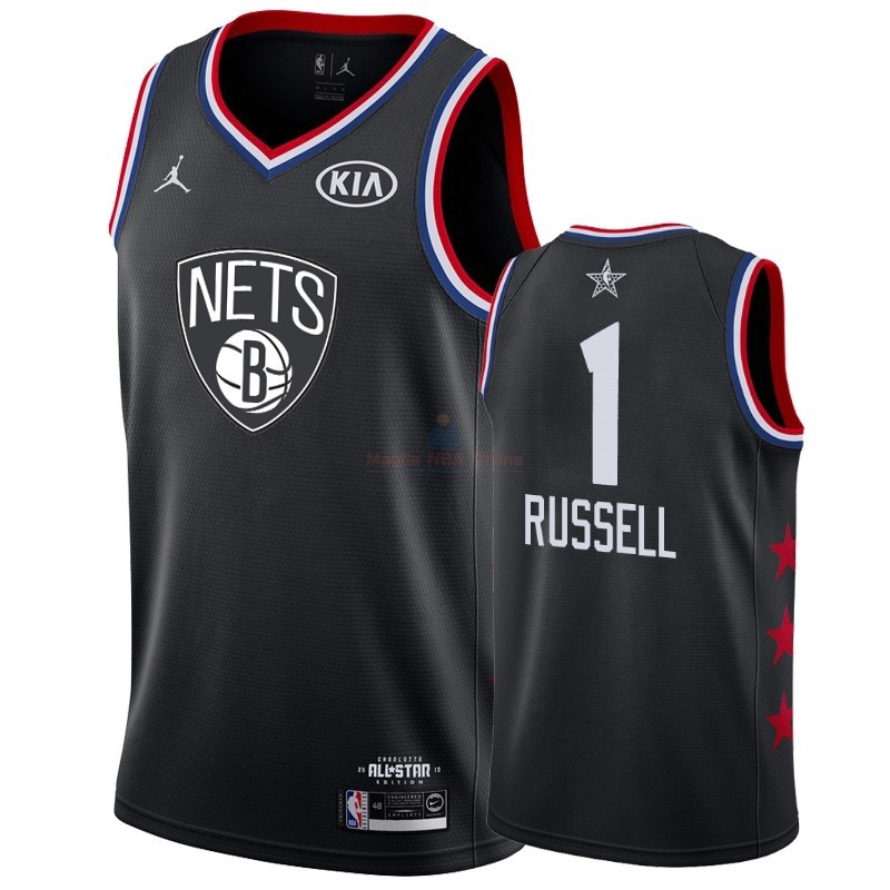 Acquista Maglia NBA 2019 All Star #1 DAngelo Russell Nero