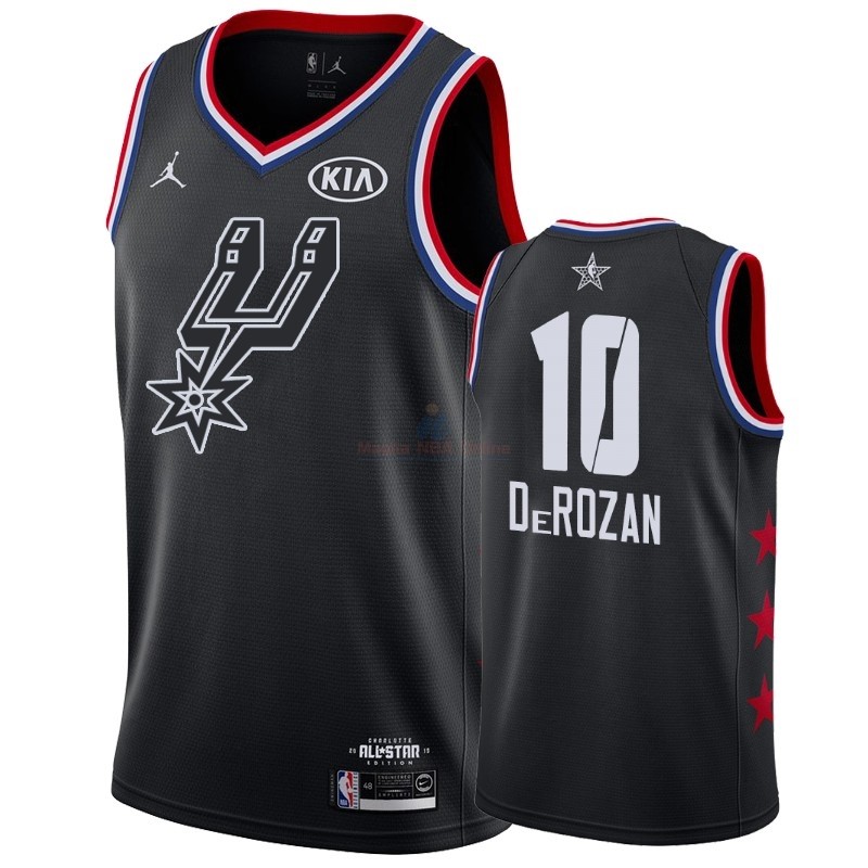 Acquista Maglia NBA 2019 All Star #10 DeMar DeRozan Nero