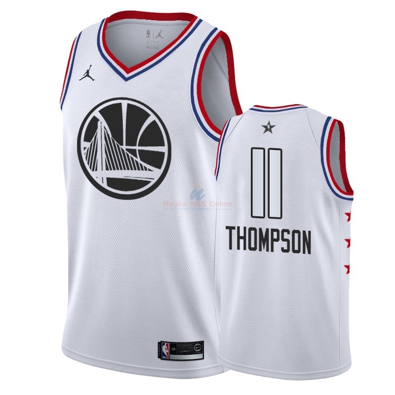 Acquista Maglia NBA 2019 All Star #11 Klay Thompson Bianco