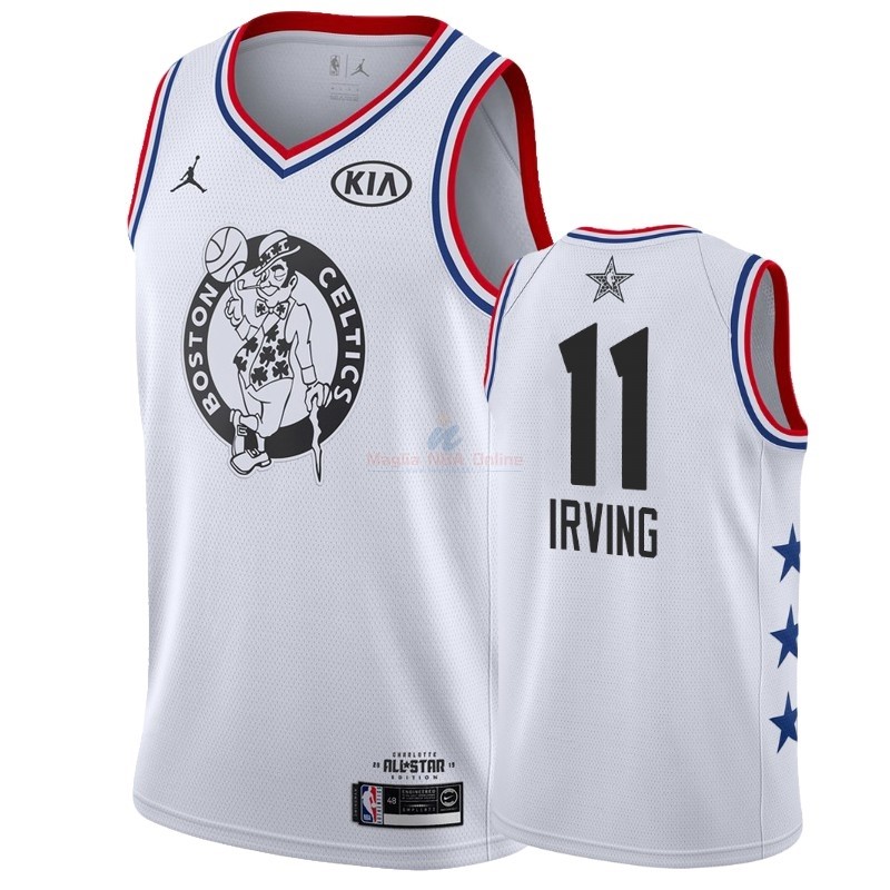 Acquista Maglia NBA 2019 All Star #11 Kyrie Irving Bianco