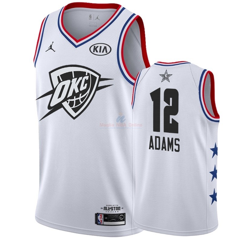 Acquista Maglia NBA 2019 All Star #12 Steven Adams Bianco