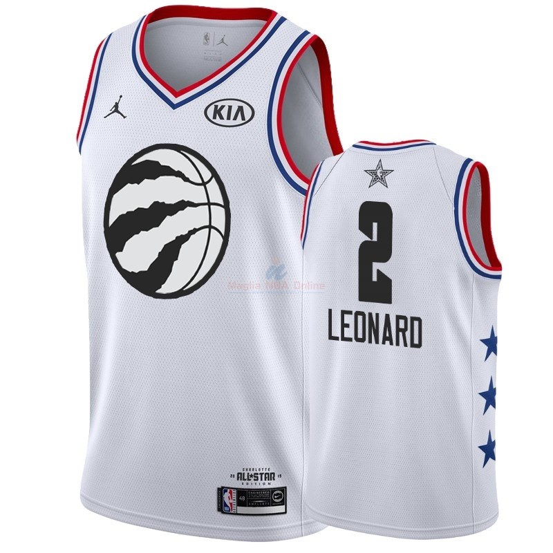 Acquista Maglia NBA 2019 All Star #2 Kawhi Leonard Bianco