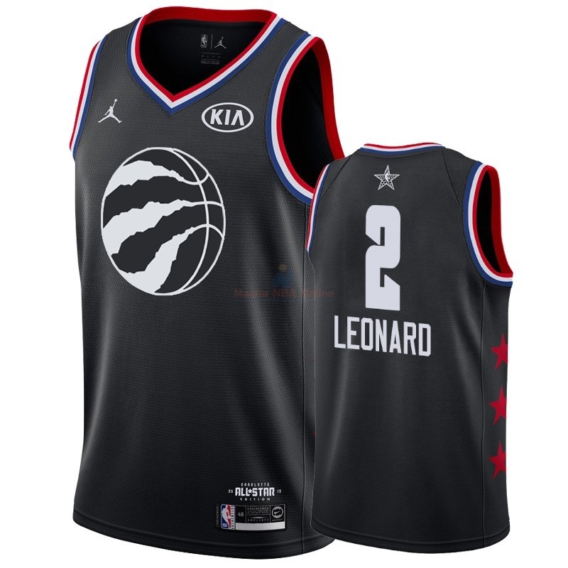 Acquista Maglia NBA 2019 All Star #2 Kawhi Leonard Nero