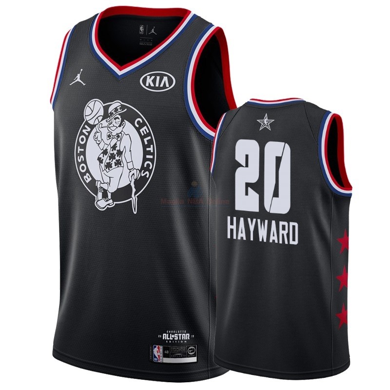 Acquista Maglia NBA 2019 All Star #20 Gordon Hayward Nero