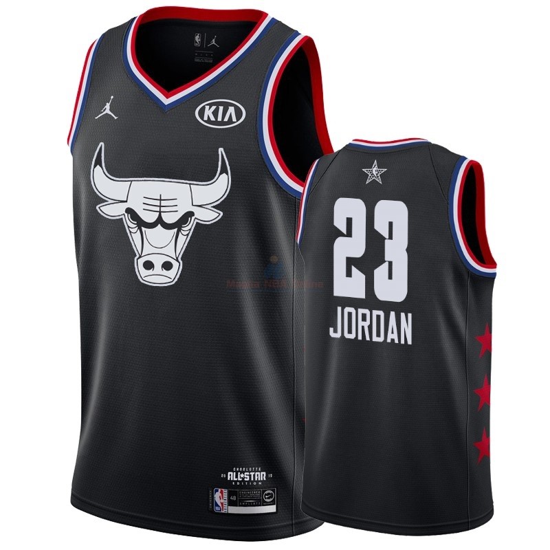 Acquista Maglia NBA 2019 All Star #23 Michael Jordan Nero