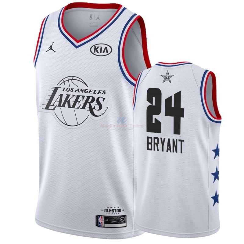 Acquista Maglia NBA 2019 All Star #24 Kobe Bryant Bianco