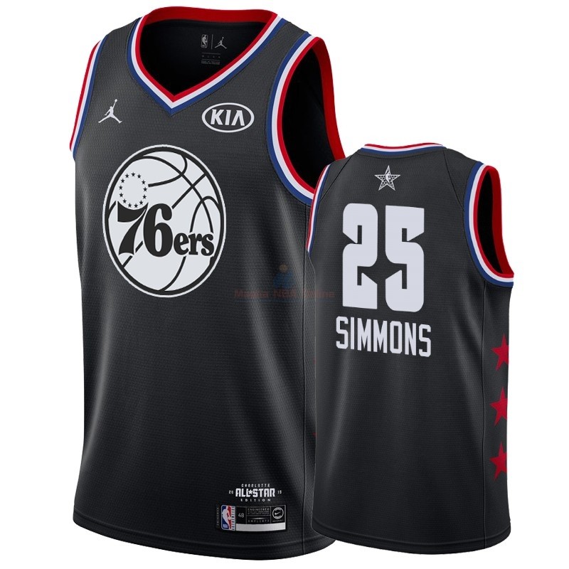 Acquista Maglia NBA 2019 All Star #25 Ben Simmons Nero