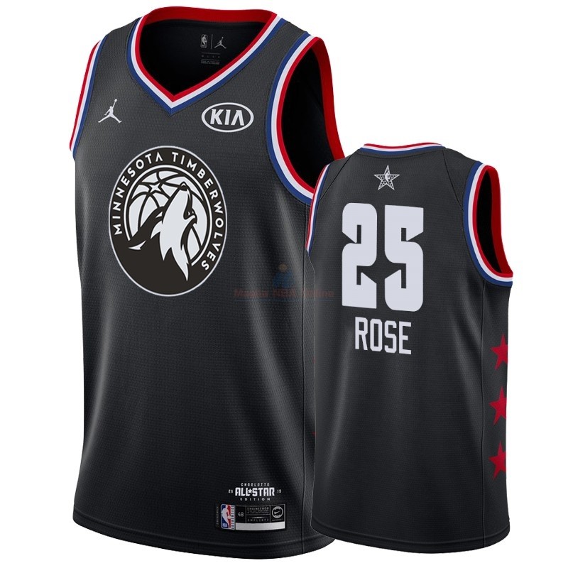 Acquista Maglia NBA 2019 All Star #25 Derrick Rose Nero