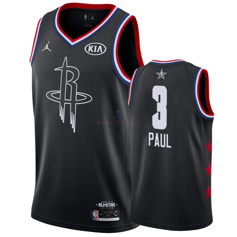 Acquista Maglia NBA 2019 All Star #3 Chris Paul Nero