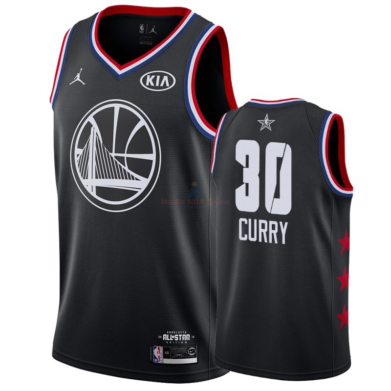 Acquista Maglia NBA 2019 All Star #30 Stephen Curry Nero