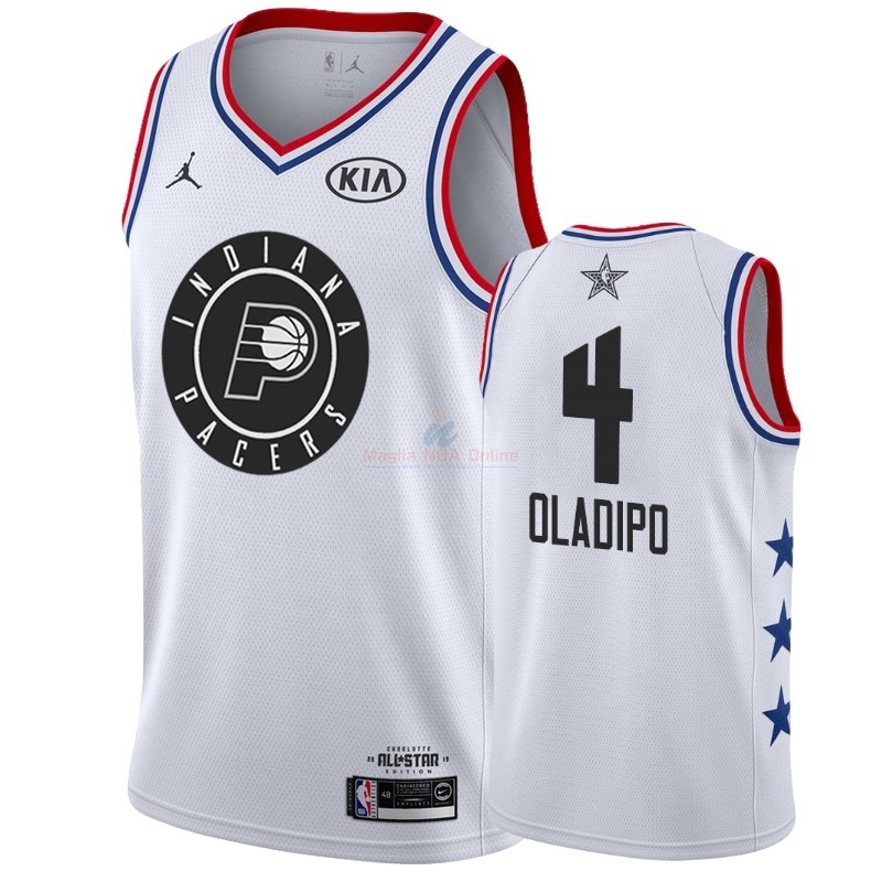 Acquista Maglia NBA 2019 All Star #4 Victor Oladipo Bianco