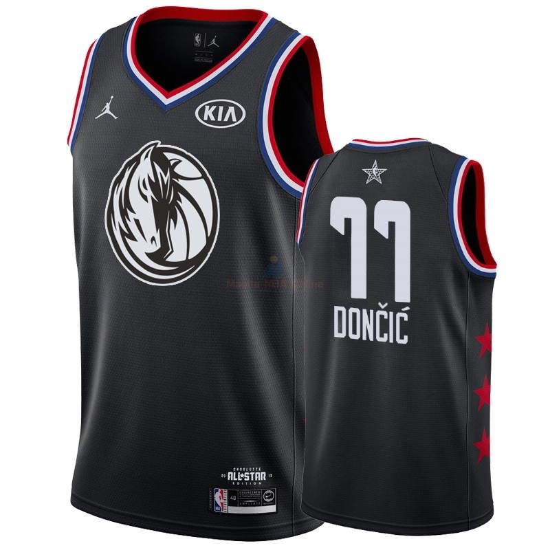 Acquista Maglia NBA 2019 All Star #77 Luka Doncic Nero
