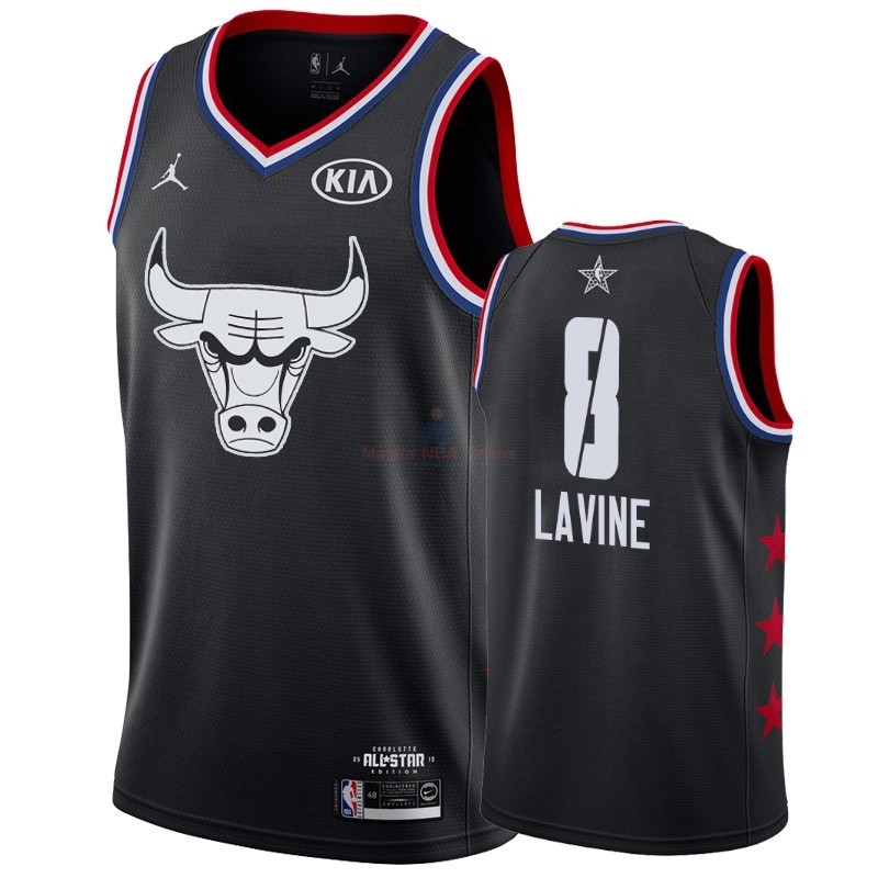 Acquista Maglia NBA 2019 All Star #8 Zach LaVine Nero