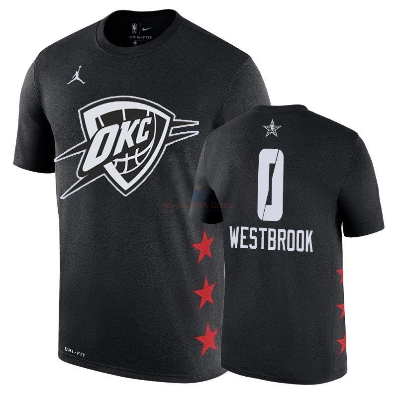 Acquista Maglia NBA 2019 All Star Game Manica corta #0 Russell Westbrook Nero