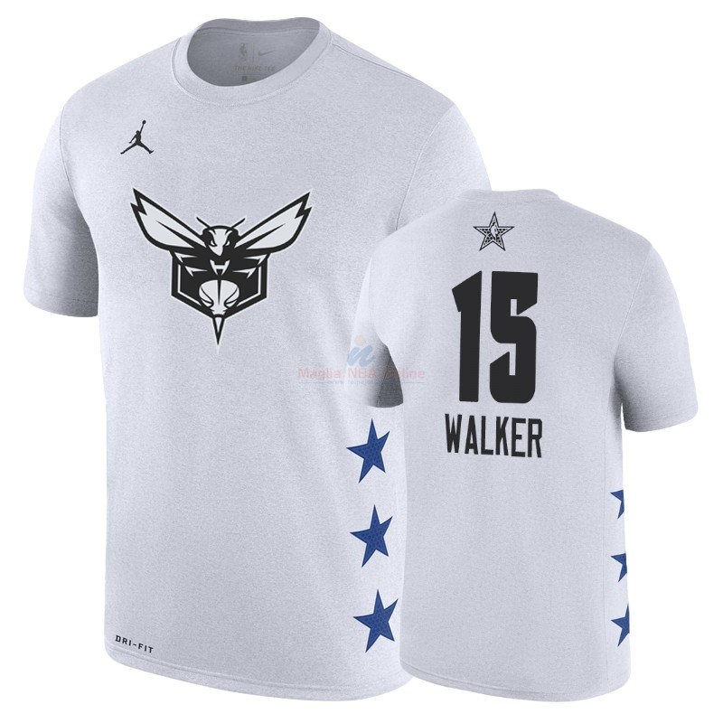 Acquista Maglia NBA 2019 All Star Game Manica corta #15 Kemba Walker Bianco