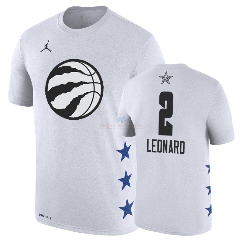 Acquista Maglia NBA 2019 All Star Game Manica corta #2 Kawhi Leonard Bianco