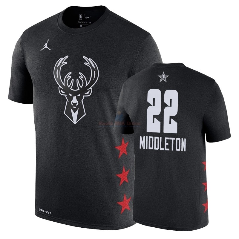 Acquista Maglia NBA 2019 All Star Game Manica corta #22 Khris Middleton Nero