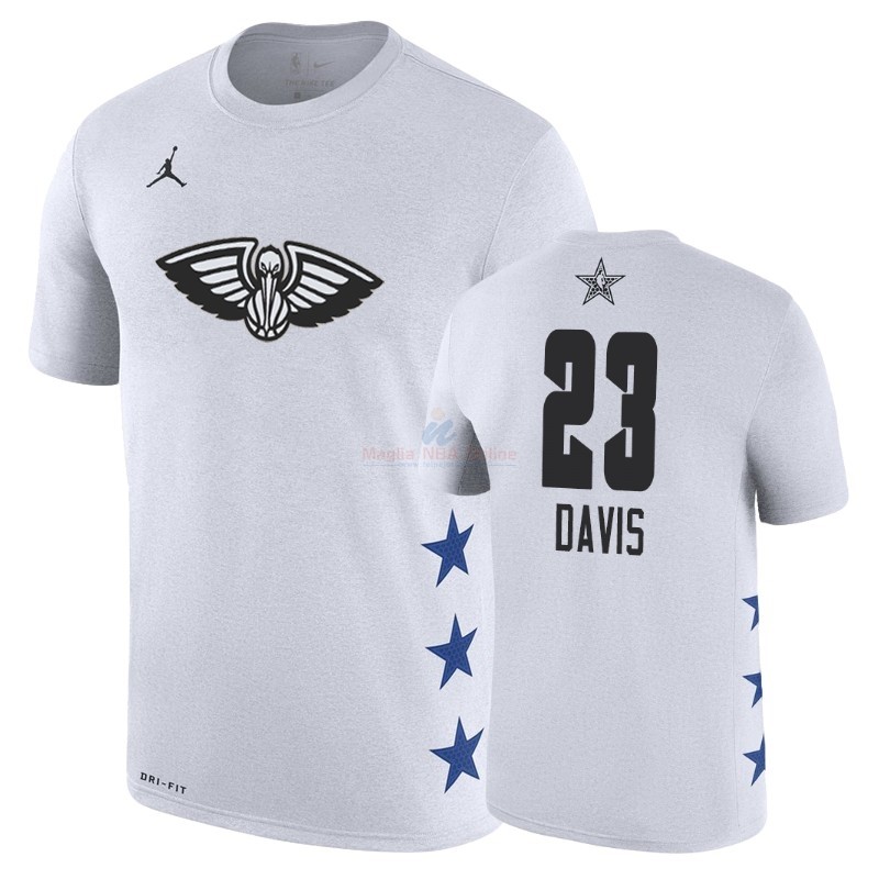 Acquista Maglia NBA 2019 All Star Game Manica corta #23 Anthony Davis Bianco