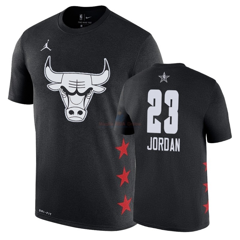 Acquista Maglia NBA 2019 All Star Game Manica corta #23 Michael Jordan Nero