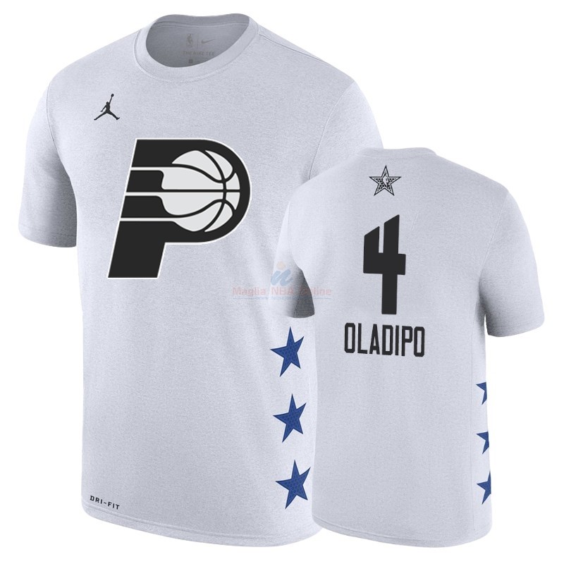 Acquista Maglia NBA 2019 All Star Game Manica corta #4 Victor Oladipo Bianco