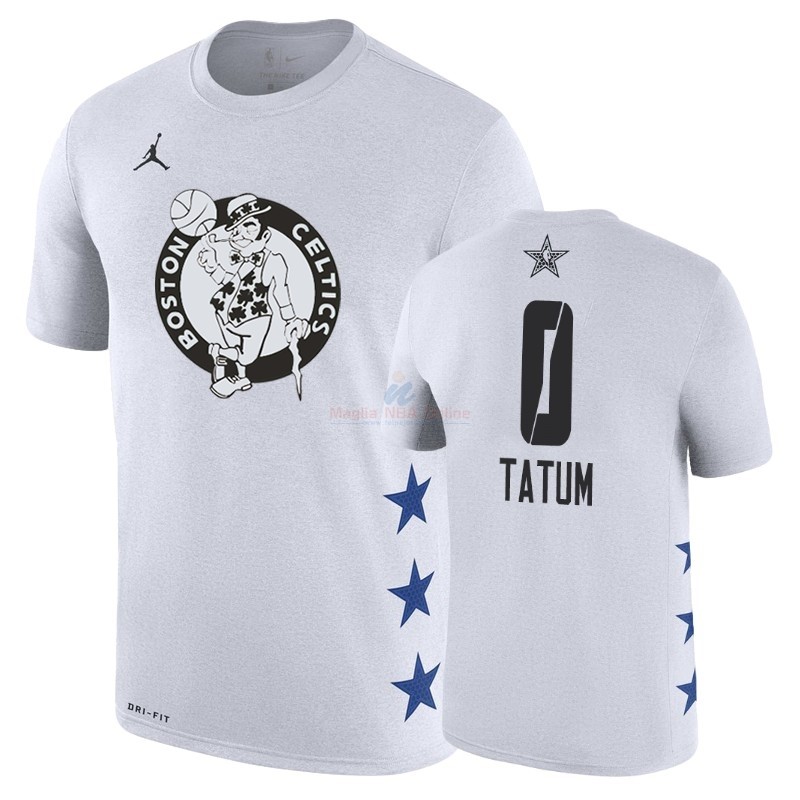 Acquista Maglia NBA 2019 All Star Manica corta #0 Jayson Tatum Bianco