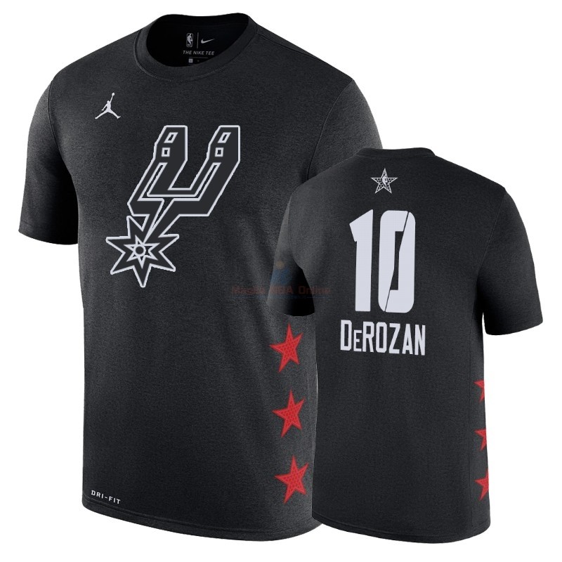 Acquista Maglia NBA 2019 All Star Manica corta #10 DeMar DeRozan Nero