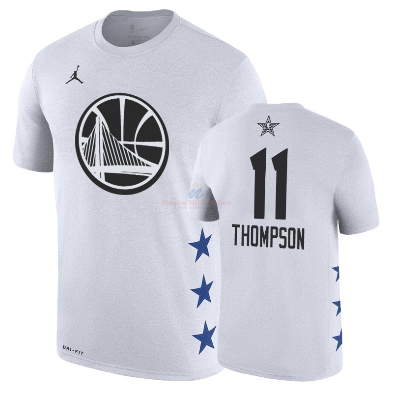 Acquista Maglia NBA 2019 All Star Manica corta #11 Klay Thompson Bianco