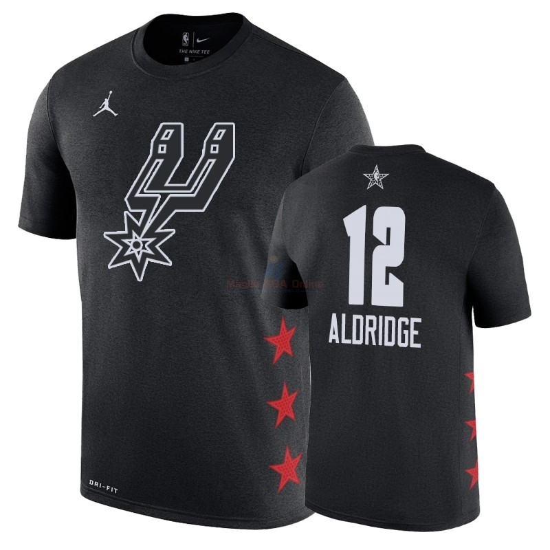 Acquista Maglia NBA 2019 All Star Manica corta #12 LaMarcus Aldridge Nero