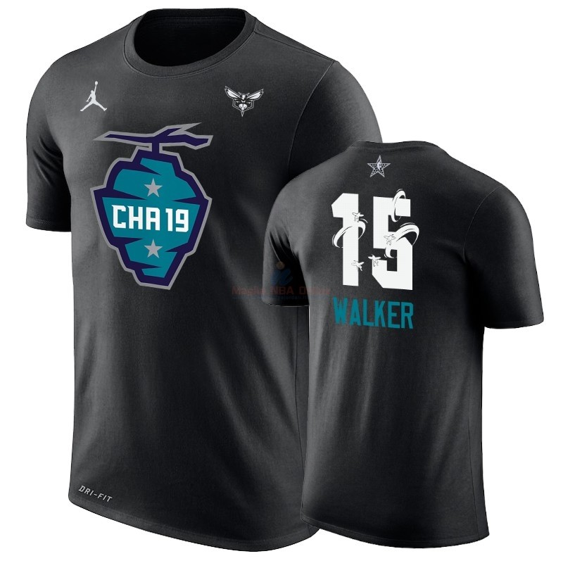 Acquista Maglia NBA 2019 All Star Manica corta #15 Kemba Walker Nero