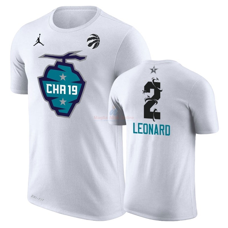 Acquista Maglia NBA 2019 All Star Manica corta #2 Kawhi Leonard Bianco