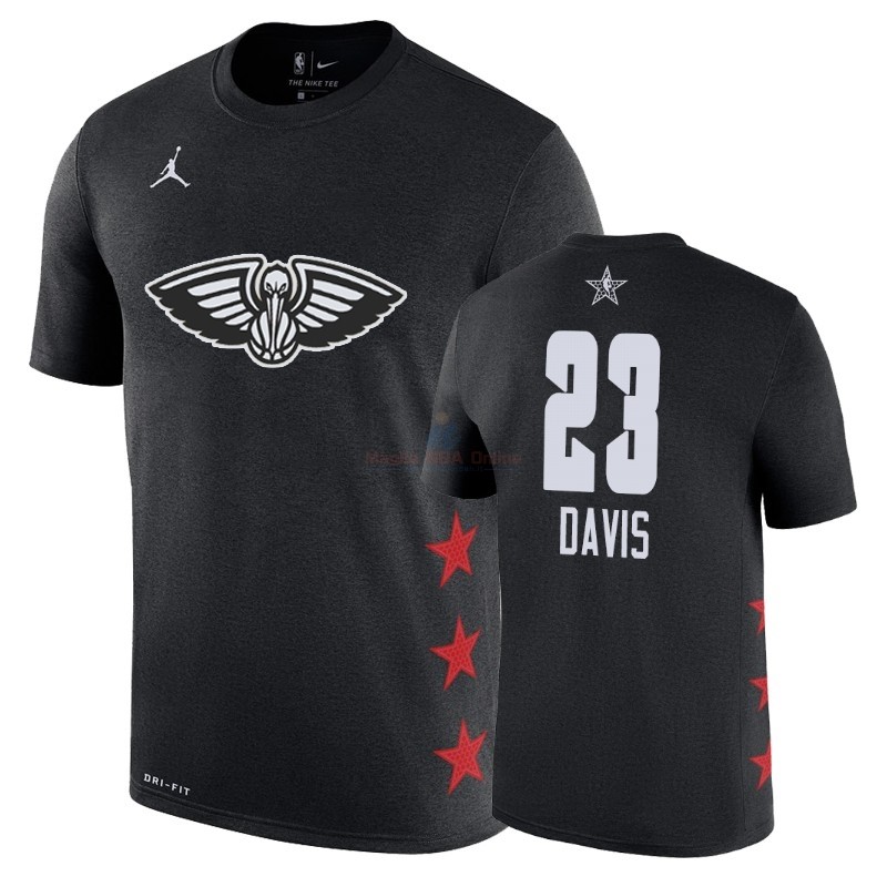 Acquista Maglia NBA 2019 All Star Manica corta #23 Anthony Davis Nero
